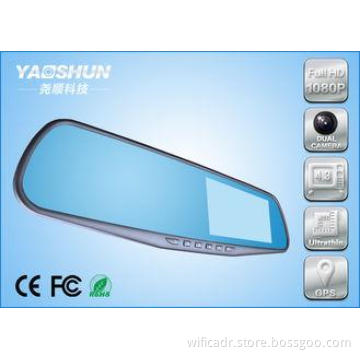 G - sensor 2 Channel Full HD Car DVR 1080P , K6000 Auto Das